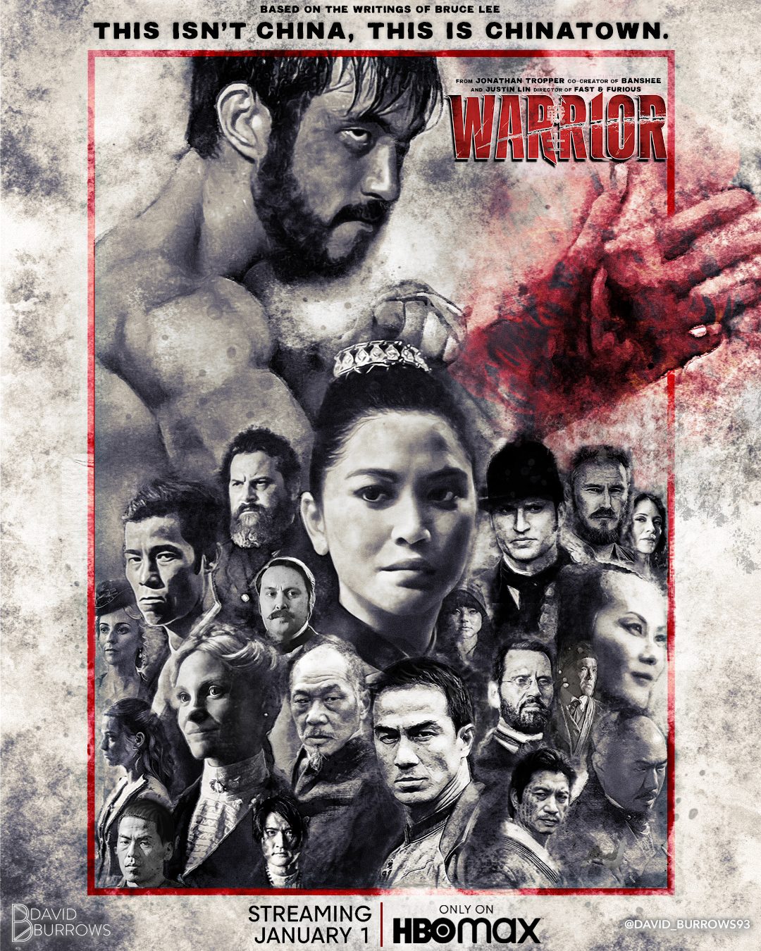 Warrior HBOMax Poster, Davidburrows93